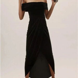 BHLDN Anthropologie Edison Velvet Dress